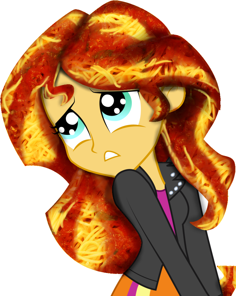Download Edit Equestria Girls Food Hair Pasta Safe Simple