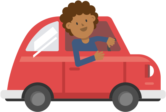 Open - Car Cartoon Vector Png (1000x563), Png Download