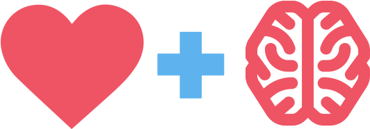 Icon - Brain And Heart Icon (556x218), Png Download