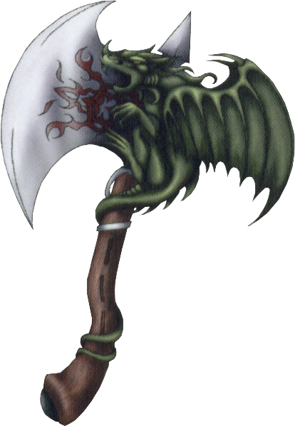 Fire Demonic Axe (414x599), Png Download
