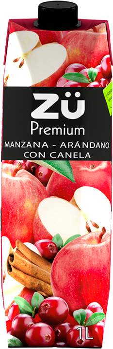 Zumo De Manzana Y Arándanos Con Canela - Natural Foods (450x850), Png Download