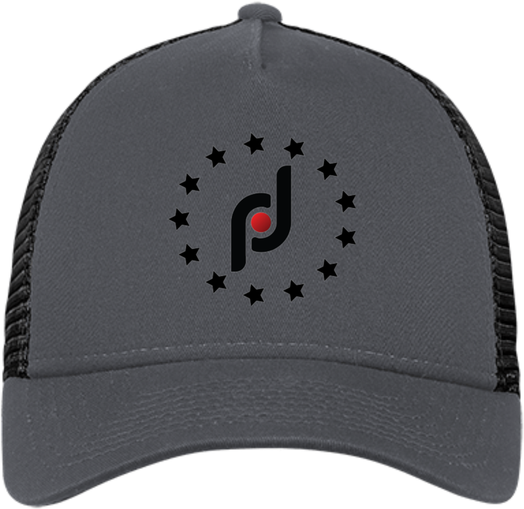Circle Of Stars Black & Red Snapback Trucker Cap - Jeep Embroidered Logo Caps (1024x1024), Png Download