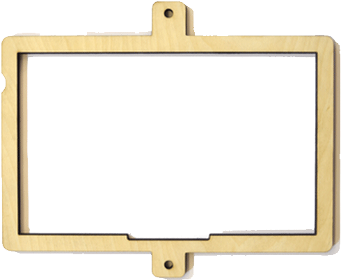 Screen Frame Rectangular - Wood (500x500), Png Download