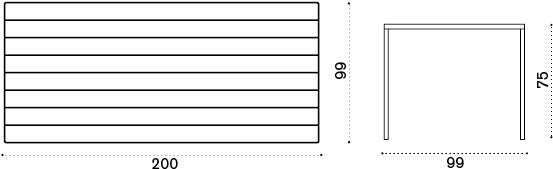 Rectangular Dining Table - Darkness (1032x273), Png Download