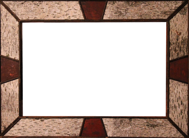 Unique, Hand Crafted Frame Made From The Bark Of Fallen - Floor (650x475), Png Download