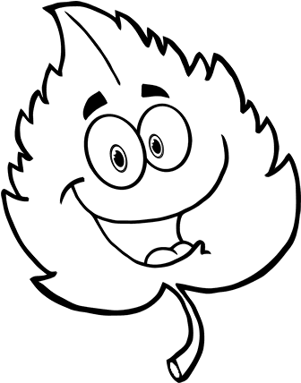Desenho De Folha Para Colorir (600x470), Png Download