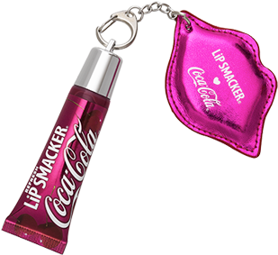 Cherry Coke Refresh Gloss With Keychain - Lip Smacker Coca-cola Refresh Lip Gloss (309x402), Png Download