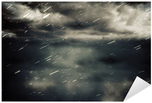 Vinilo Pixerstick Cielo Nublado Con La Nieve Cayendo - Cloud (400x400), Png Download