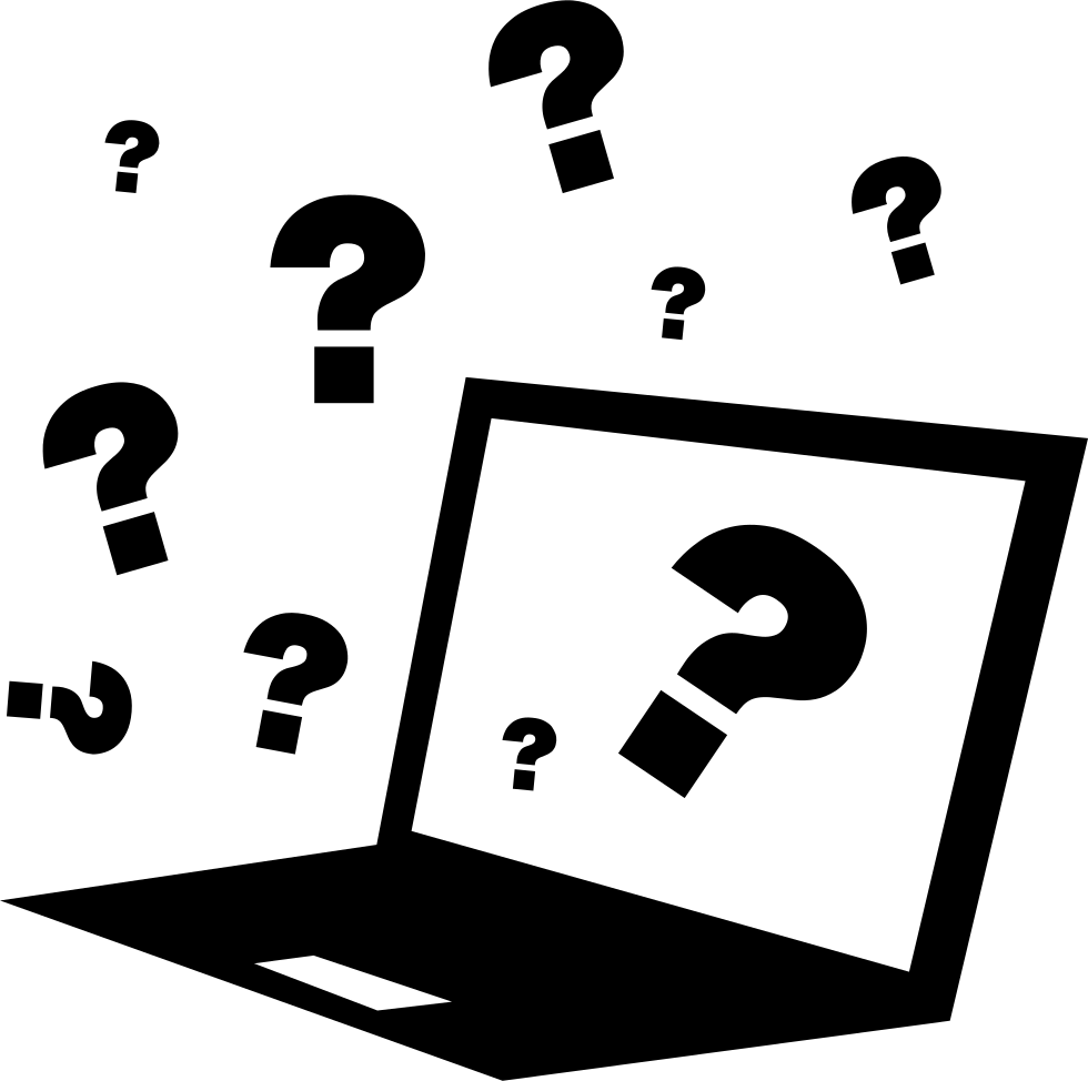 Png File - Computadora Con Signo De Interrogacion (980x974), Png Download