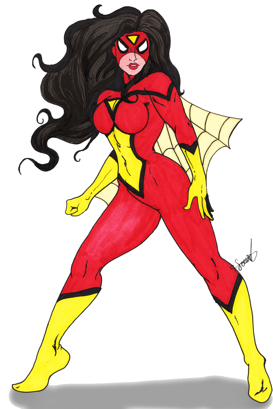 Spider Woman Png Hd - Jessica Drew Png (1024x1434), Png Download