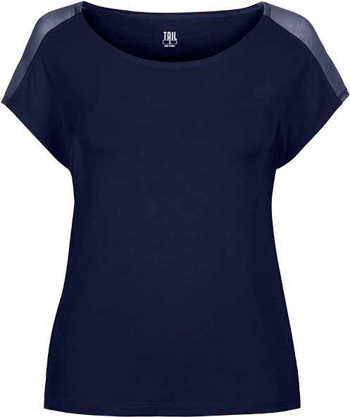 School Spirit Navy Blue Top - Ncaa Michigan State Spartans Women's Hi Low Top, X-large, (500x781), Png Download