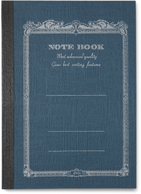 Apica A5 Navy Blue Lined Notebook (750x1000), Png Download