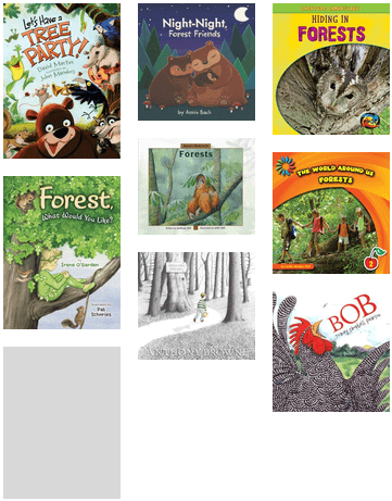 Books About Woodland Animals/forests - Let's Have A Tree Party! (436x506), Png Download