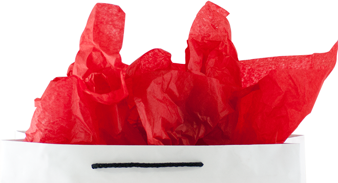 Tissue Paper Red - Tissue Paper (698x360), Png Download