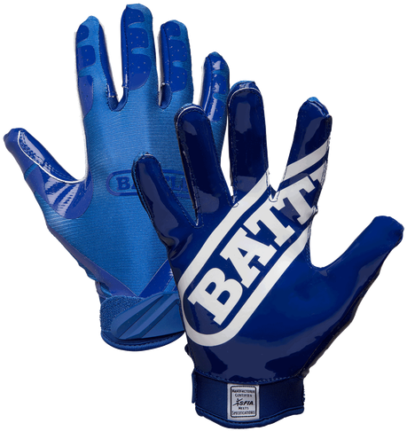 Battle Doublethreat Navy Blue Youth Football Receiver - Battle Gloves Football (500x500), Png Download