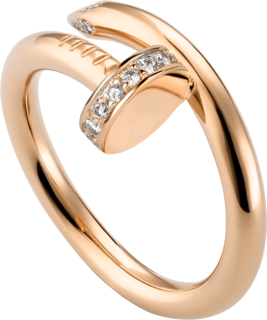 Juste Un Clou Ringpink Gold, Diamonds - Juste Un Clou Ring (855x1024), Png Download