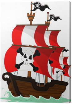 Piratenschip Cartoon (400x400), Png Download