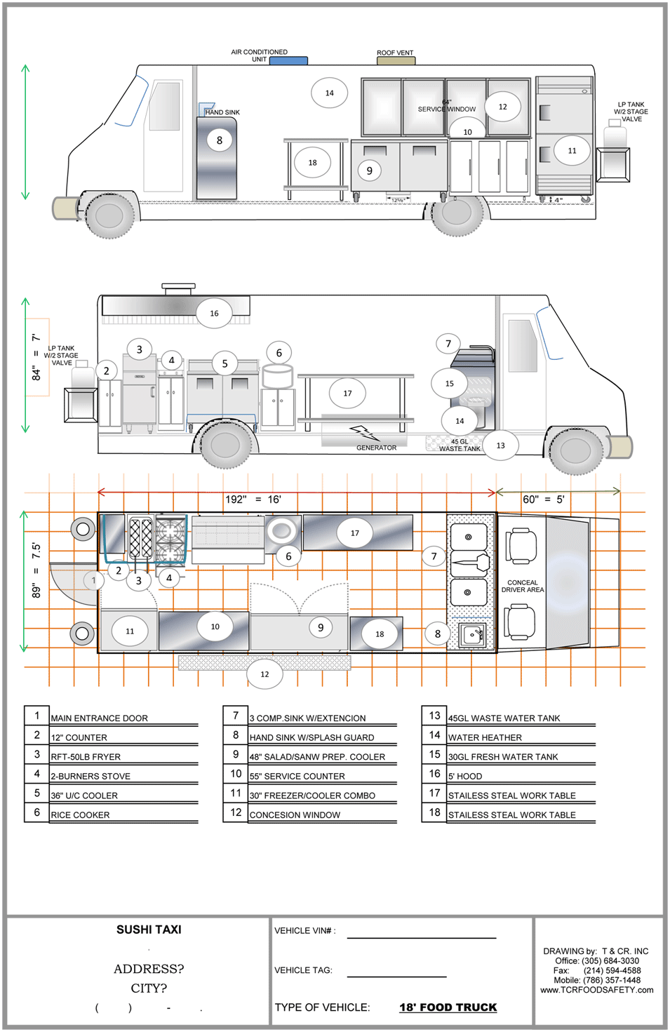 Food Trucks For Sale - Food Truck Plan (955x1471), Png Download