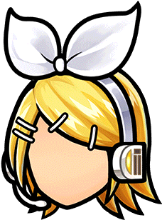 Cosmetic Item-kagamine Rin Hair 001 Render - Kagamine Rin Png (380x380), Png Download