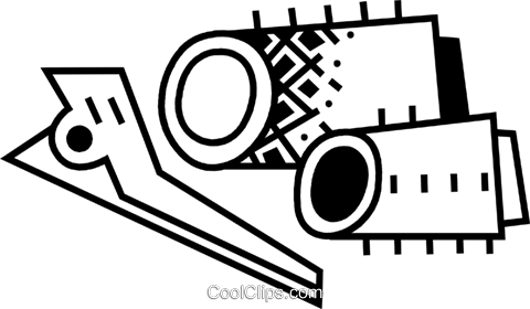 Curlers And Hair Clips Royalty Free Vector Clip Art (480x280), Png Download