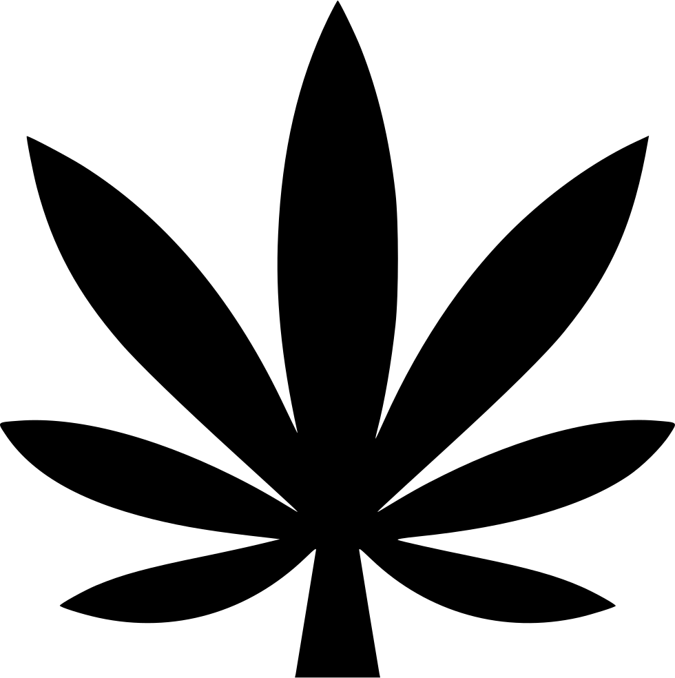 Cannabis Hemp Comments - Weed Leaf Silhouette (980x984), Png Download