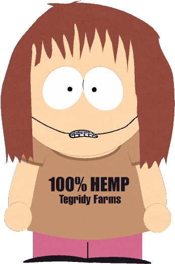 Hemp-shelly - South Park (373x540), Png Download
