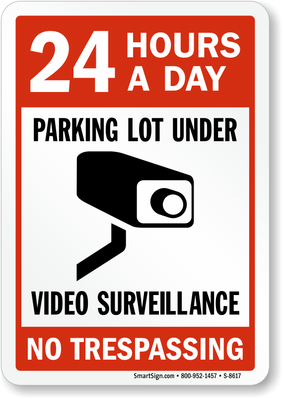 Zoom, Price, Buy - No Trespassing Video Surveillance Sign (568x800), Png Download