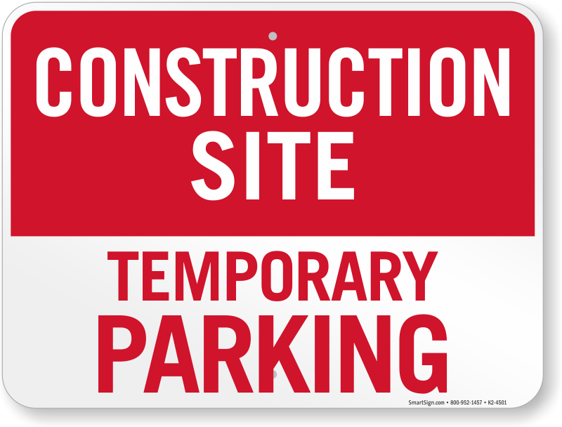 Construction Entrance Sign - Veteran Parking Spaces (800x608), Png Download
