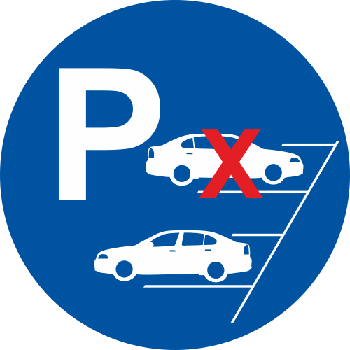 In His Very Own Personal Car He Is Already Exposed - Reverse Parking Only Sign (500x500), Png Download