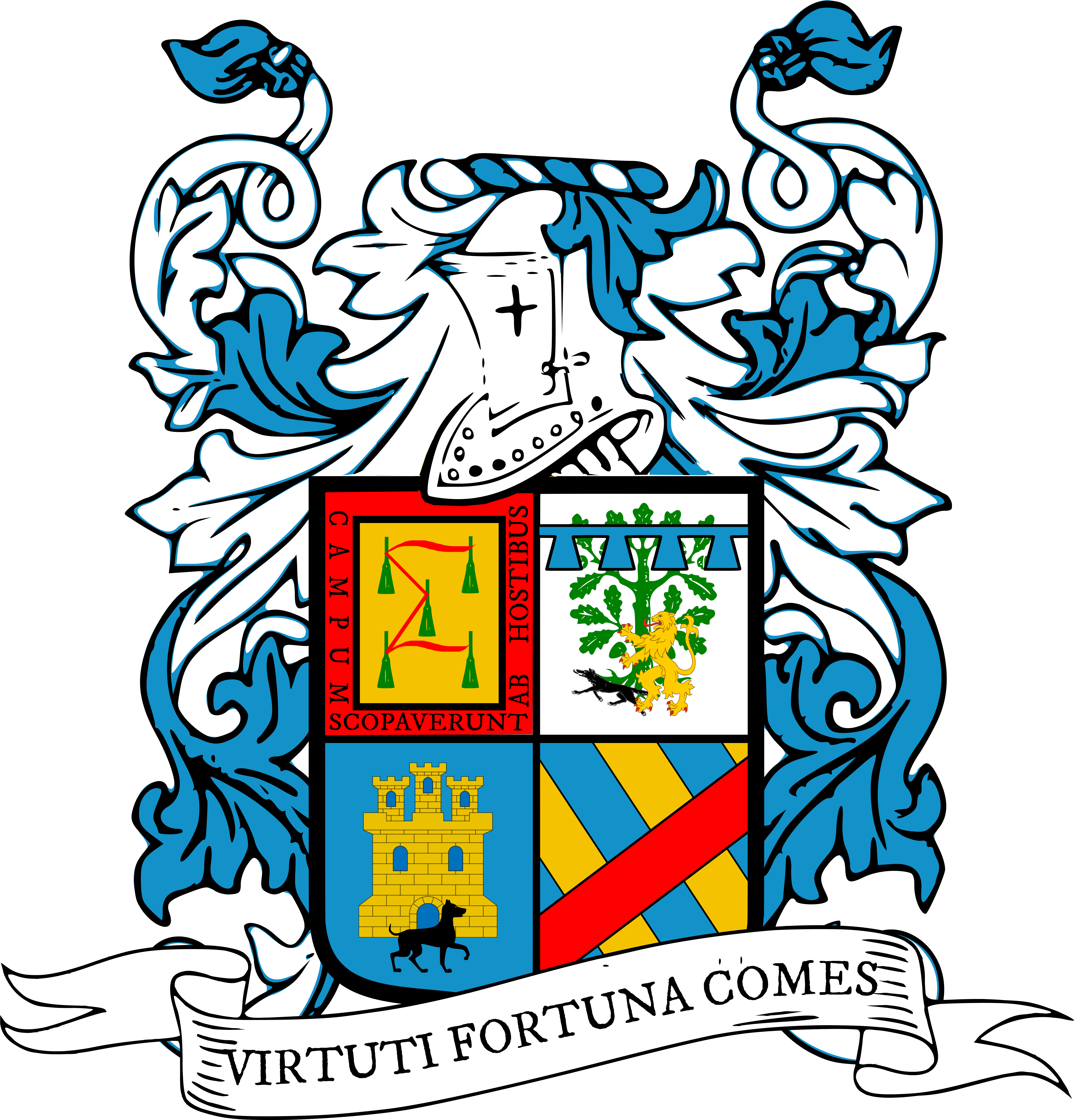 Blasón Escobar Fernández - Maccarthy Maccarthy Maccarthy Square Sticker 3" X 3" (5892x6241), Png Download