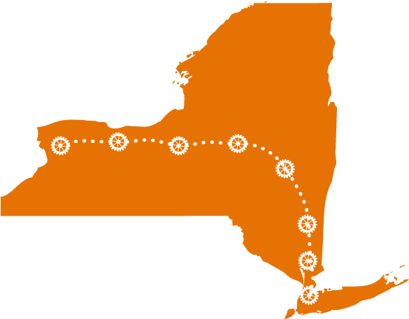 Post Category - - New York State Watercolor (600x476), Png Download