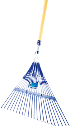 Escoba Tc-0662 Jardin Metal 22 Dientes Toolcraft - Broom (400x400), Png Download