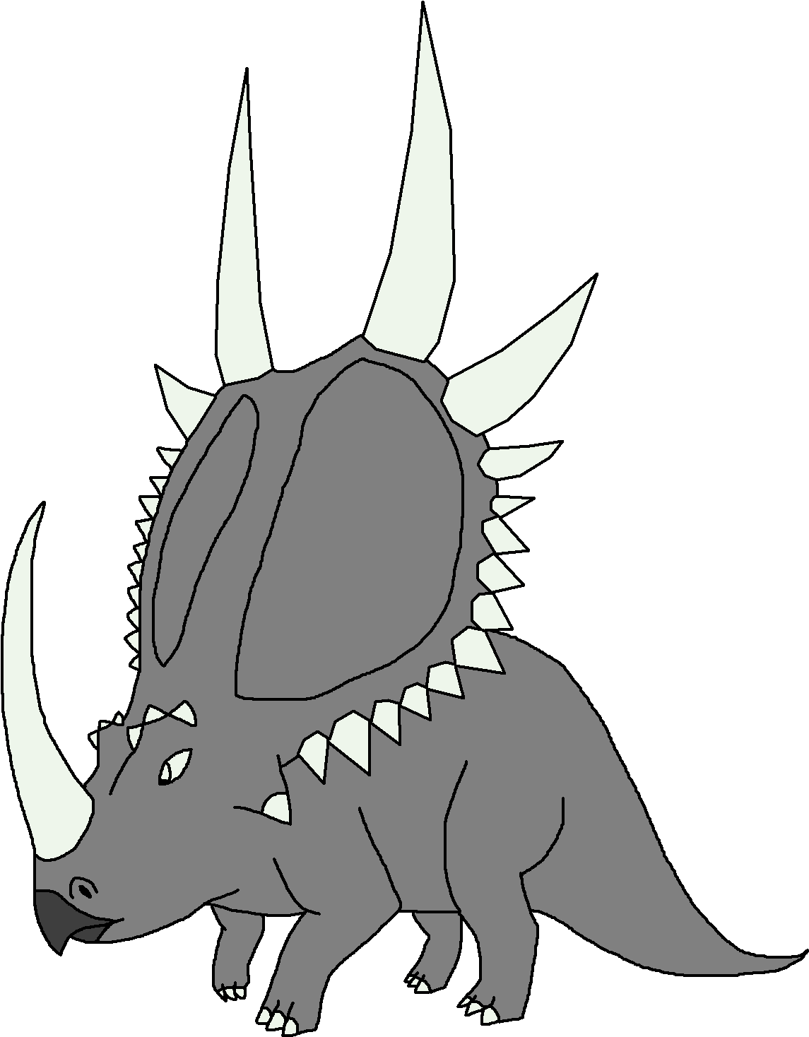 Rubeosaurus - Dinosaur Pedia Wiki Nasutoceratops (1171x1483), Png Download