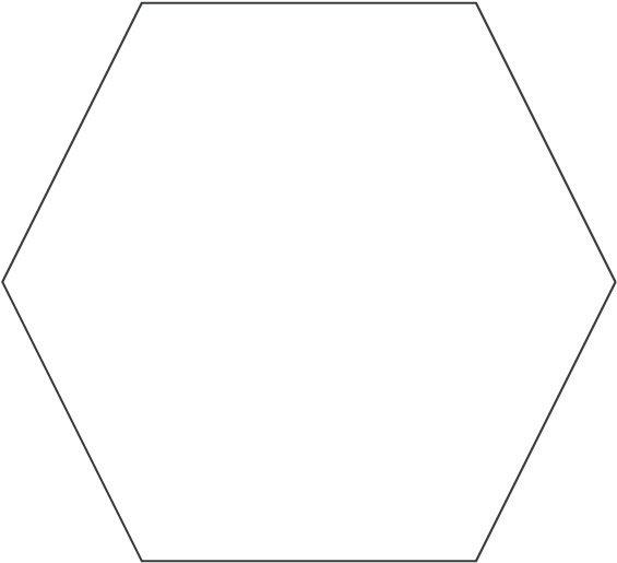 Hexágono Png - Line Art (567x567), Png Download