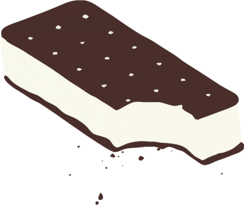 Ice Cream Sandwich Graphic (800x800), Png Download