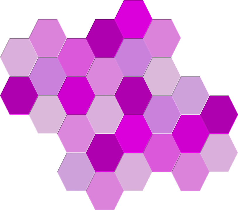 Hexagono Geometria Figura Color - สี ม่วง Png (815x719), Png Download