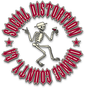 Social Distortion Image - Social Distortion Skeleton (800x310), Png Download