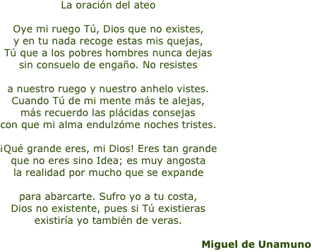 Shapeimage 1 - Oracion Del Ateo Miguel De Unamuno (442x358), Png Download