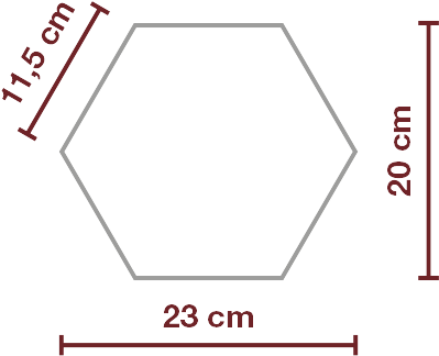 Hexagono Hidráulico Liso C Medidas Hexagono Hidráulico - Diagram (628x496), Png Download