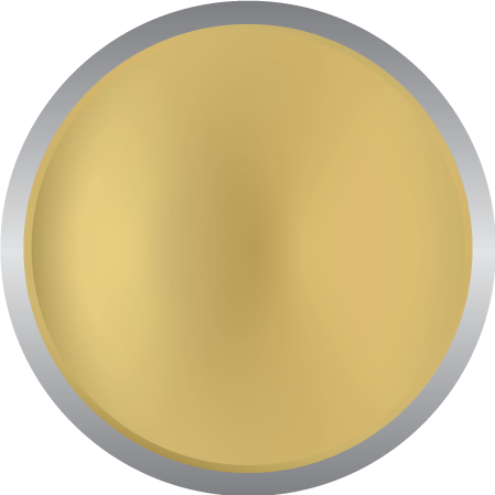 Metallic Reflective Gold - Circle (449x449), Png Download