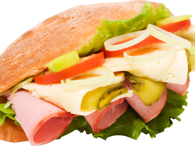 Sandwich Clipart Transparent Background - Junk Food (640x480), Png Download
