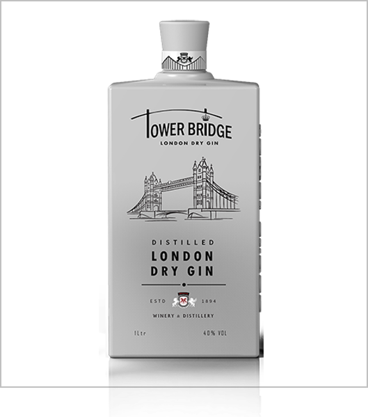 Molvino Tower Bridge Gin White - Tower Bridge Gin (white) Gin (529x599), Png Download