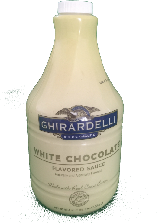 Ghiradelli White Liquid Chocolate Sauce - Ghirardelli 64 Oz. White Chocolate Flavoring Sauce (528x762), Png Download