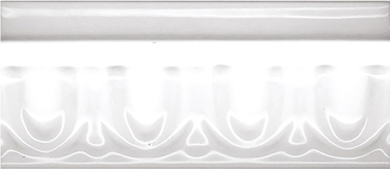 White Ceramic Gloss Wall Border Tile Image - Glossy White Ceramic Border Tile (763x763), Png Download