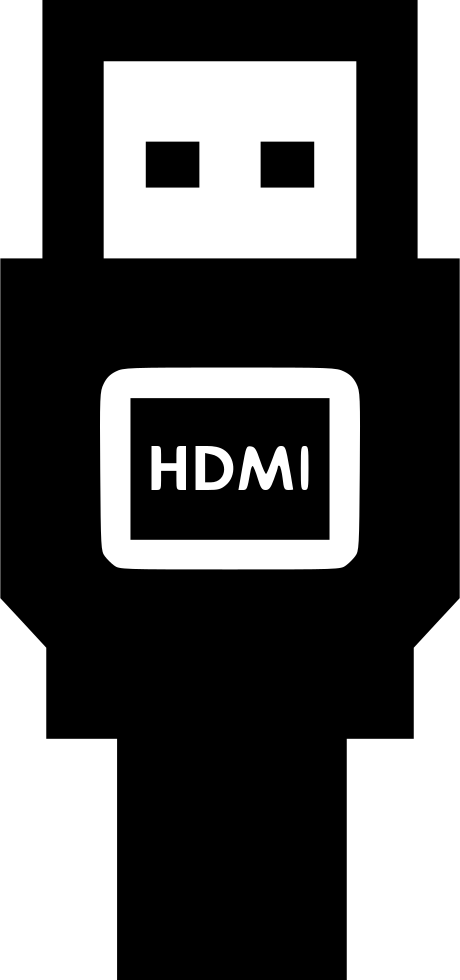 Hdmi Cable Connect Comments - Hdmi Cable Icon Png (460x980), Png Download