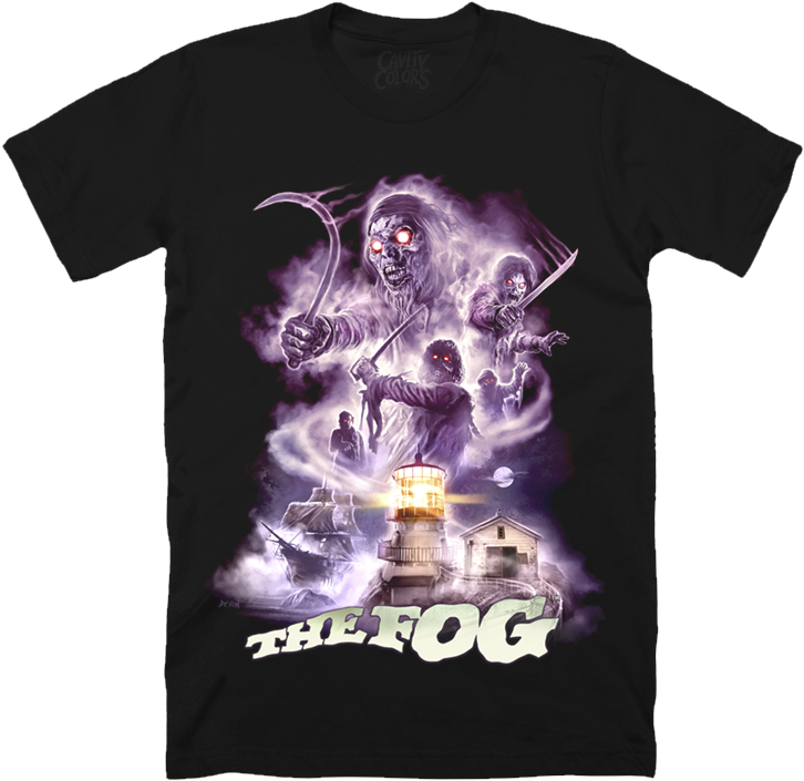 The Fog - T-shirt - Cavity Colors Evil Dead (828x758), Png Download