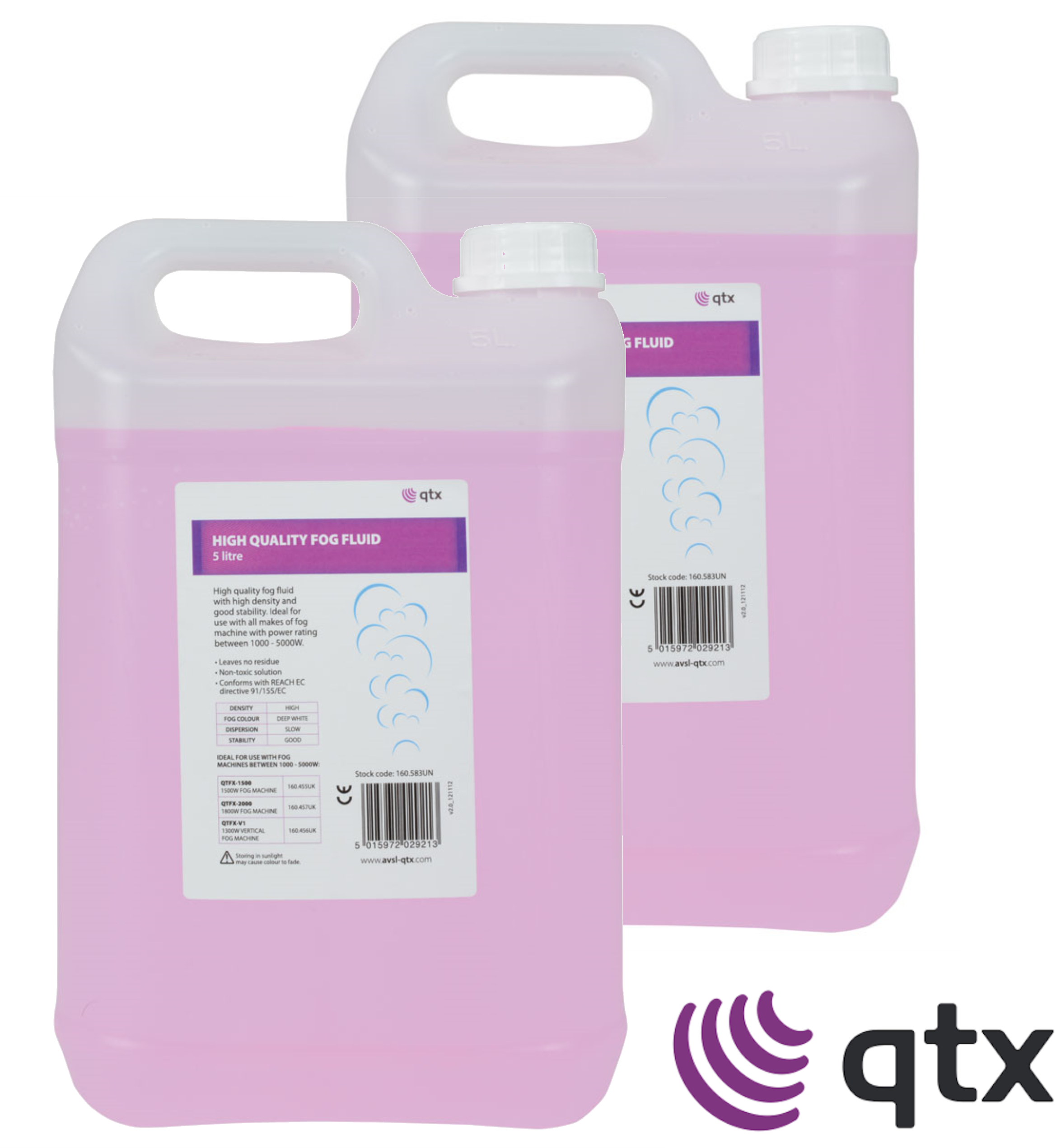 Sentinel 10 Litres Of Hi Grade High Density Long Lasting - Qtx High Quality Fog Fluid (2349x2542), Png Download