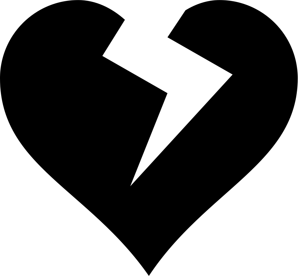 Heart Broken - - Broken Heart Vector Png (981x908), Png Download