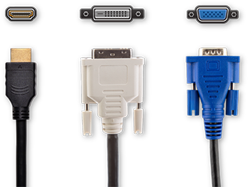 Hdmi, Dvi Inputs For Flexible Connectivity - Dvi Cable Transparent Background (600x400), Png Download
