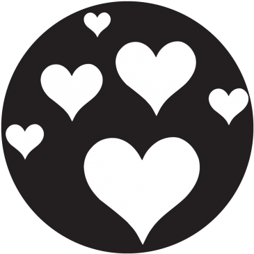 Heart Break Up 3 Gobo - Metal (400x400), Png Download